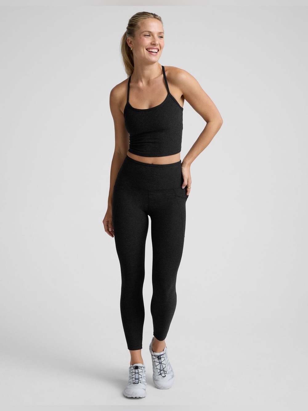 Beyond Yoga Spacedye Out Of Pocket High Waisted Midi Leggings